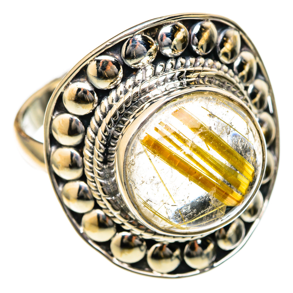 Rutilated Quartz Rings handcrafted by Ana Silver Co - RING104648 - Photo 2