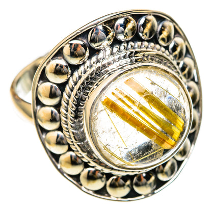 Rutilated Quartz Rings handcrafted by Ana Silver Co - RING104648 - Photo 2