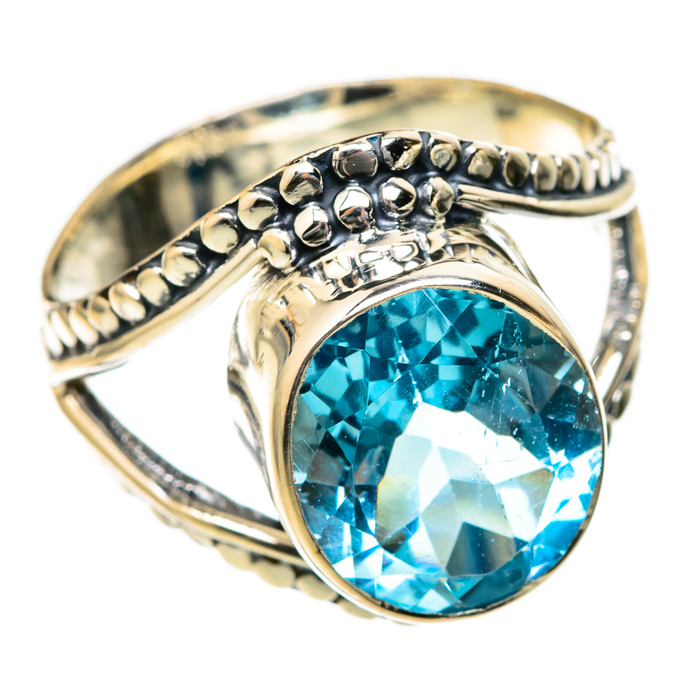 Blue Topaz Rings handcrafted by Ana Silver Co - RING104655 - Photo 2