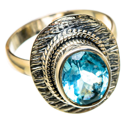 Blue Topaz Rings handcrafted by Ana Silver Co - RING104658 - Photo 2