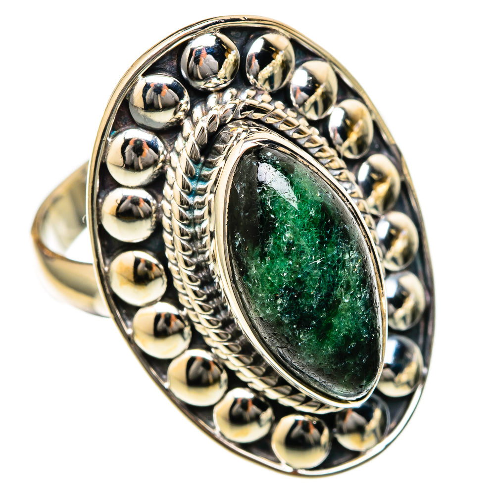 Ruby Zoisite Rings handcrafted by Ana Silver Co - RING104664 - Photo 2