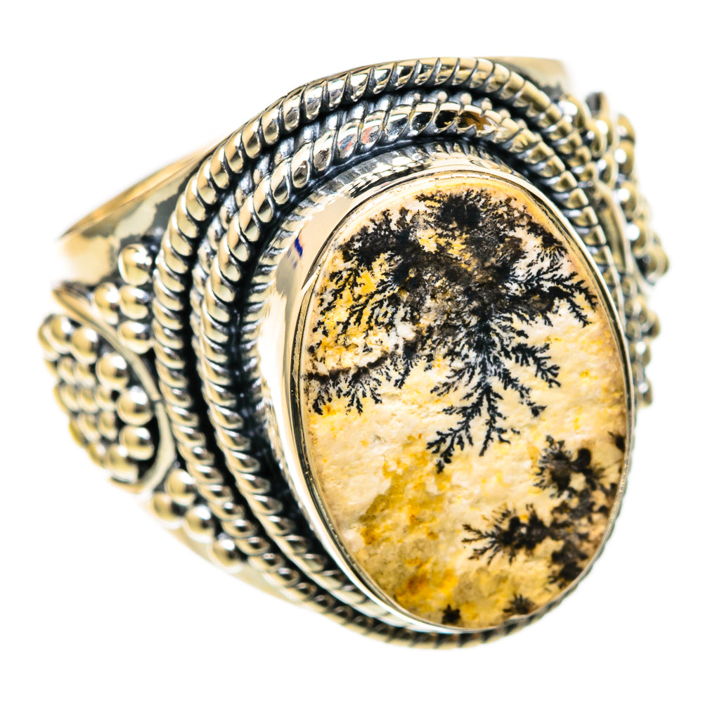 Germany Psilomelane Dendrite Rings handcrafted by Ana Silver Co - RING104667 - Photo 2
