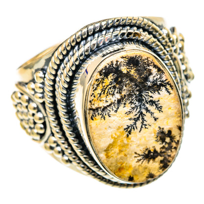 Germany Psilomelane Dendrite Rings handcrafted by Ana Silver Co - RING104667 - Photo 2