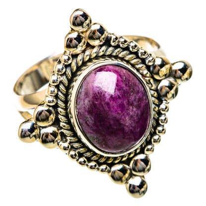 Ruby Fuchsite Rings handcrafted by Ana Silver Co - RING104670 - Photo 2
