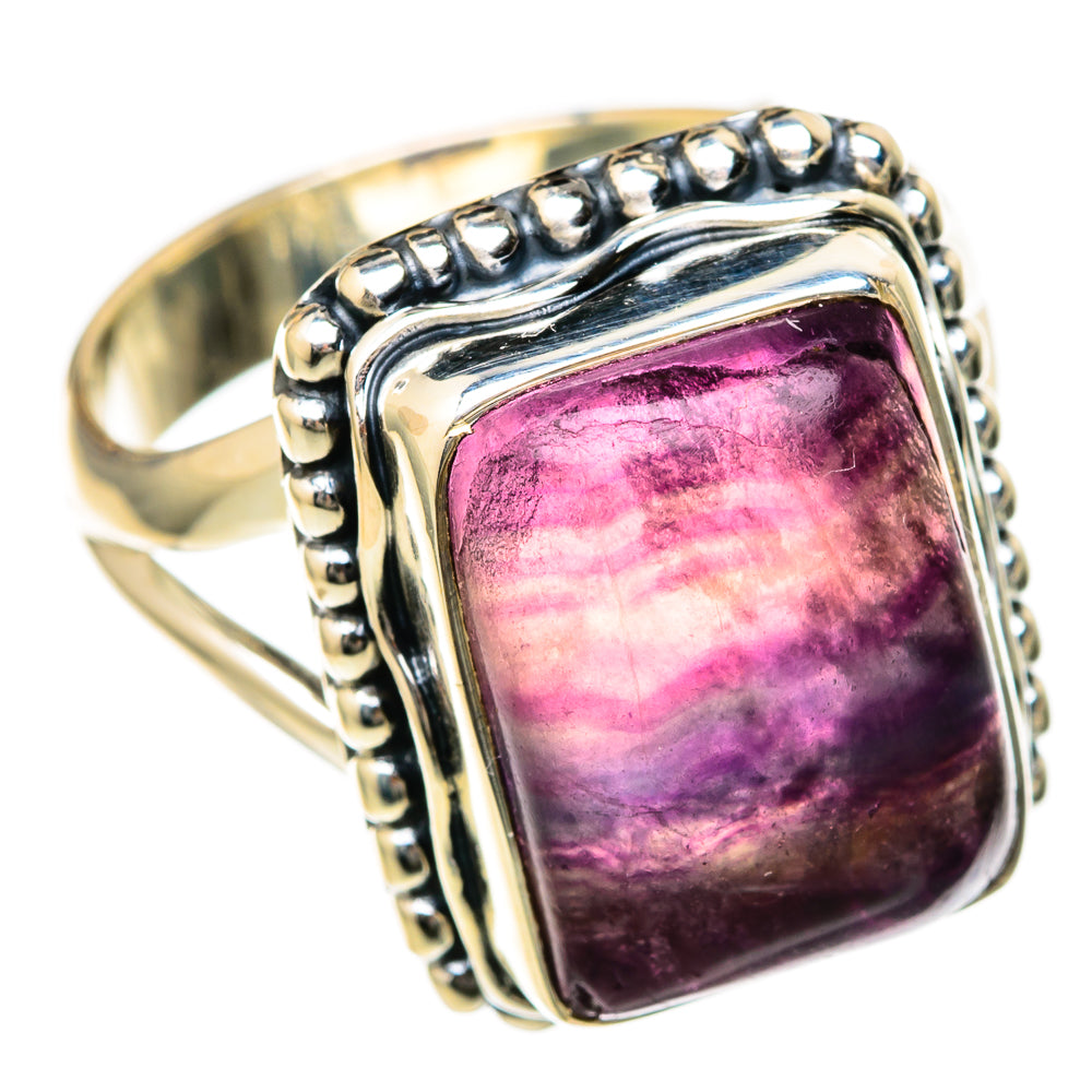 Fluorite Rings handcrafted by Ana Silver Co - RING104674 - Photo 2