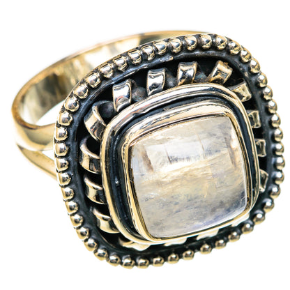 Rainbow Moonstone Rings handcrafted by Ana Silver Co - RING104678 - Photo 2