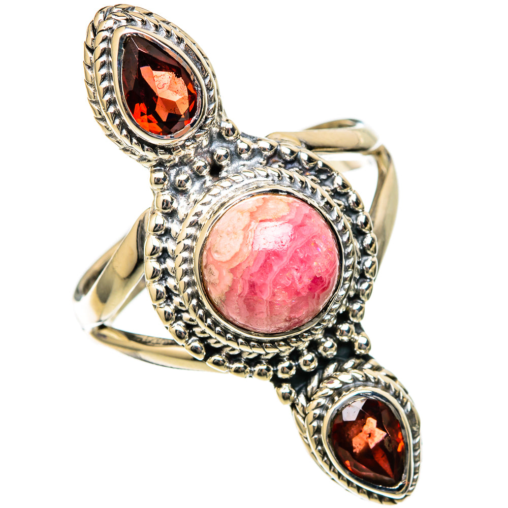 Rhodochrosite Rings handcrafted by Ana Silver Co - RING104680 - Photo 2
