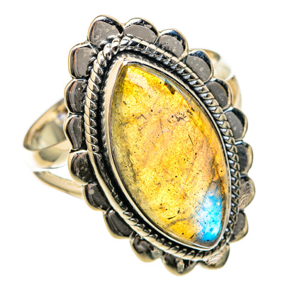 Labradorite Rings handcrafted by Ana Silver Co - RING104685 - Photo 2