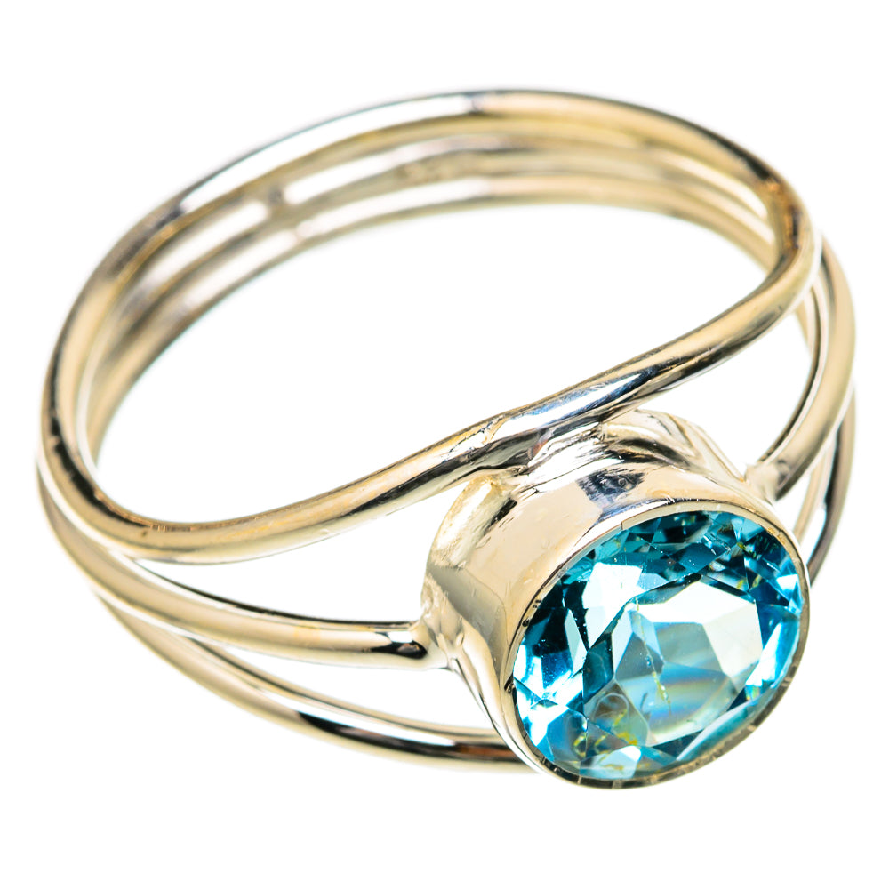 Blue Topaz Rings handcrafted by Ana Silver Co - RING104686 - Photo 2