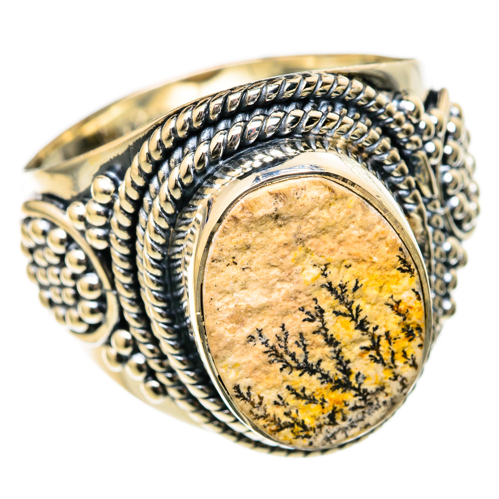 Germany Psilomelane Dendrite Rings handcrafted by Ana Silver Co - RING104694 - Photo 2