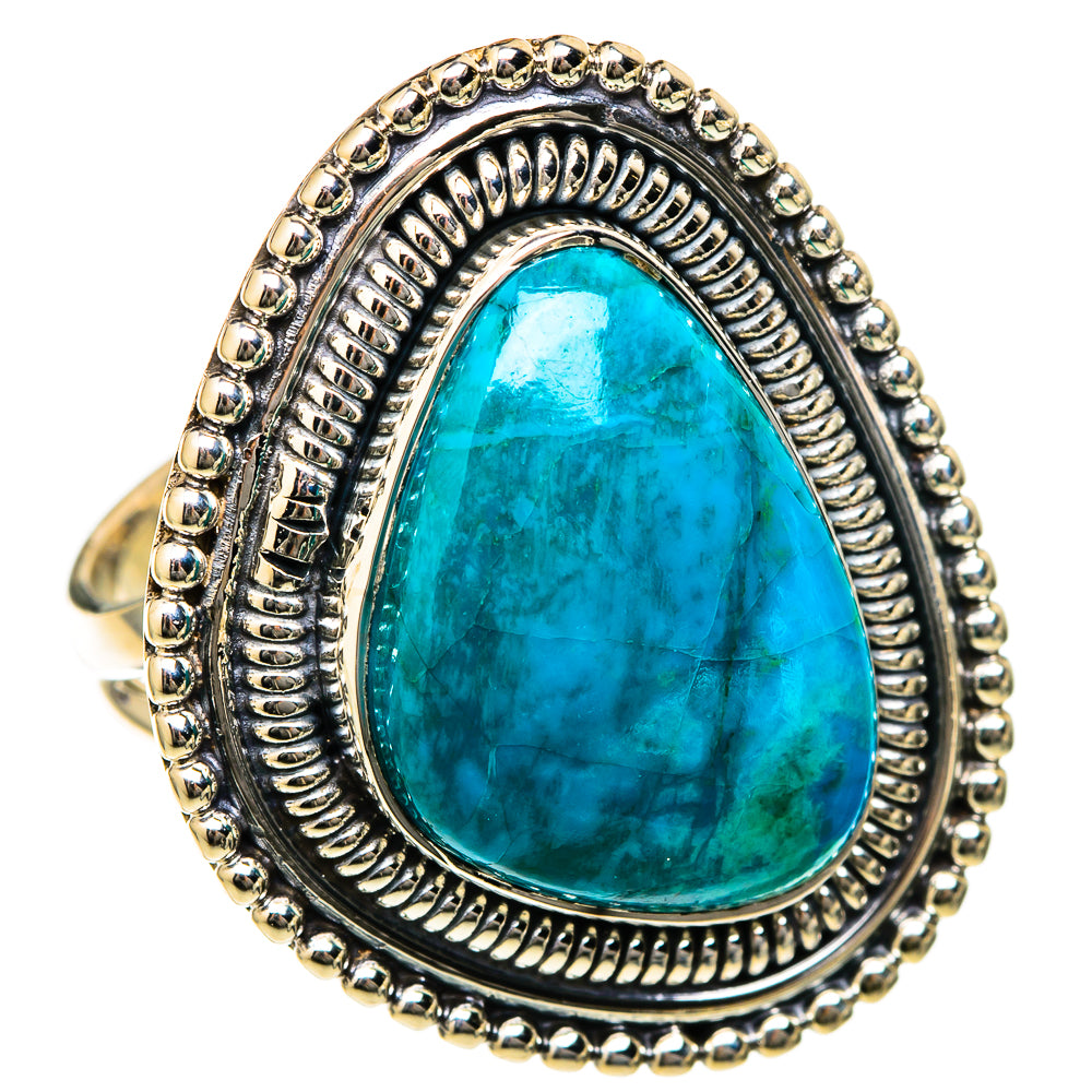 Chrysocolla Rings handcrafted by Ana Silver Co - RING104711 - Photo 2