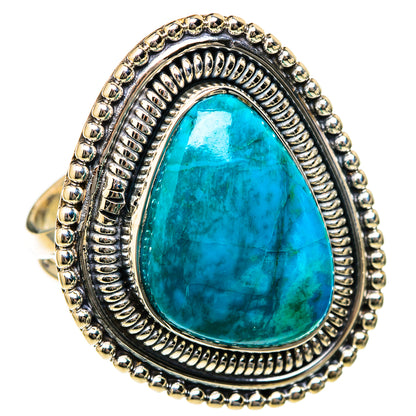 Chrysocolla Rings handcrafted by Ana Silver Co - RING104711 - Photo 2