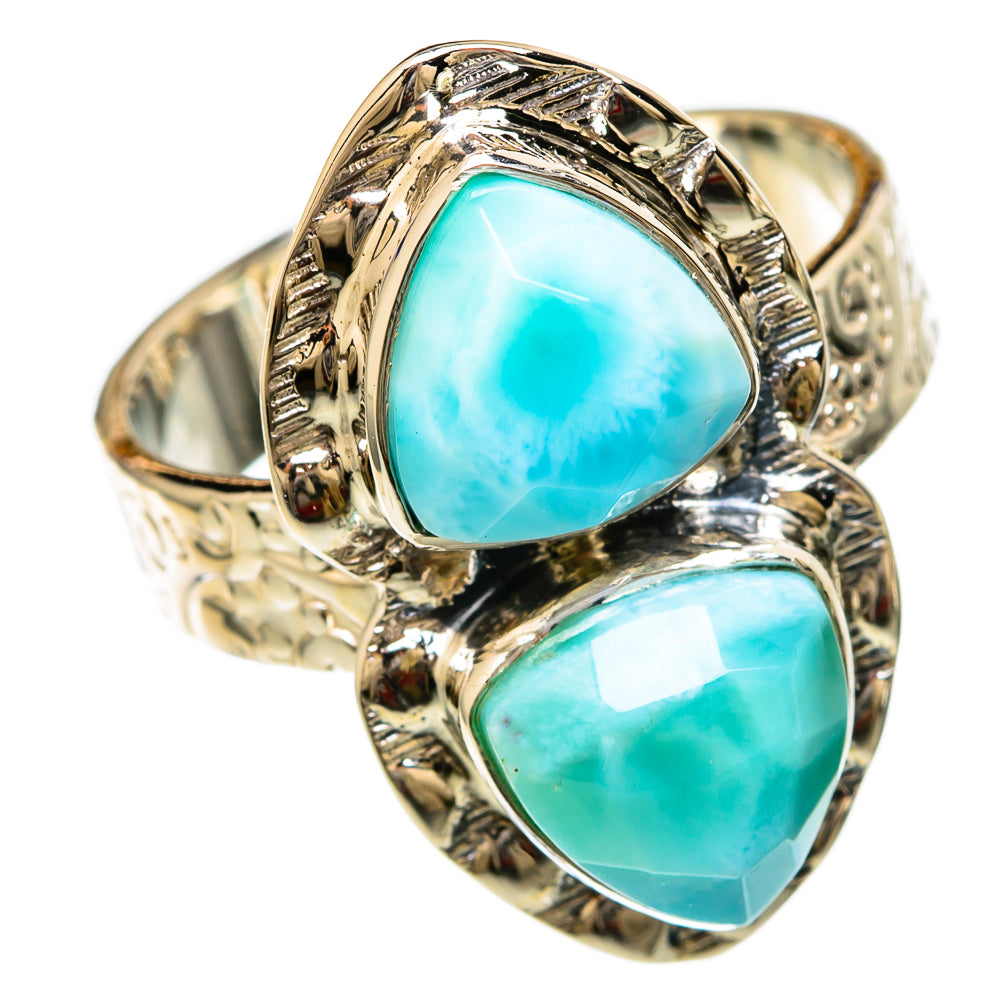 Larimar Rings handcrafted by Ana Silver Co - RING104718 - Photo 2