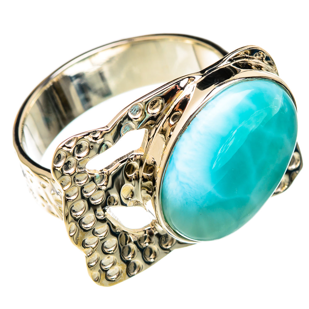 Larimar Rings handcrafted by Ana Silver Co - RING104722 - Photo 2