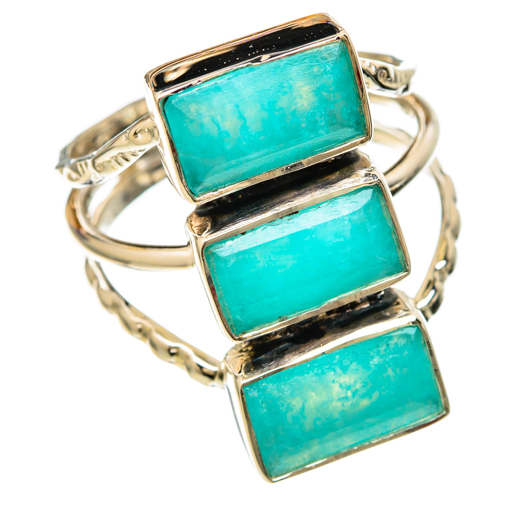 Amazonite Rings handcrafted by Ana Silver Co - RING104723 - Photo 2