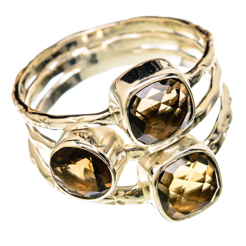 Smoky Quartz Rings handcrafted by Ana Silver Co - RING104729 - Photo 2