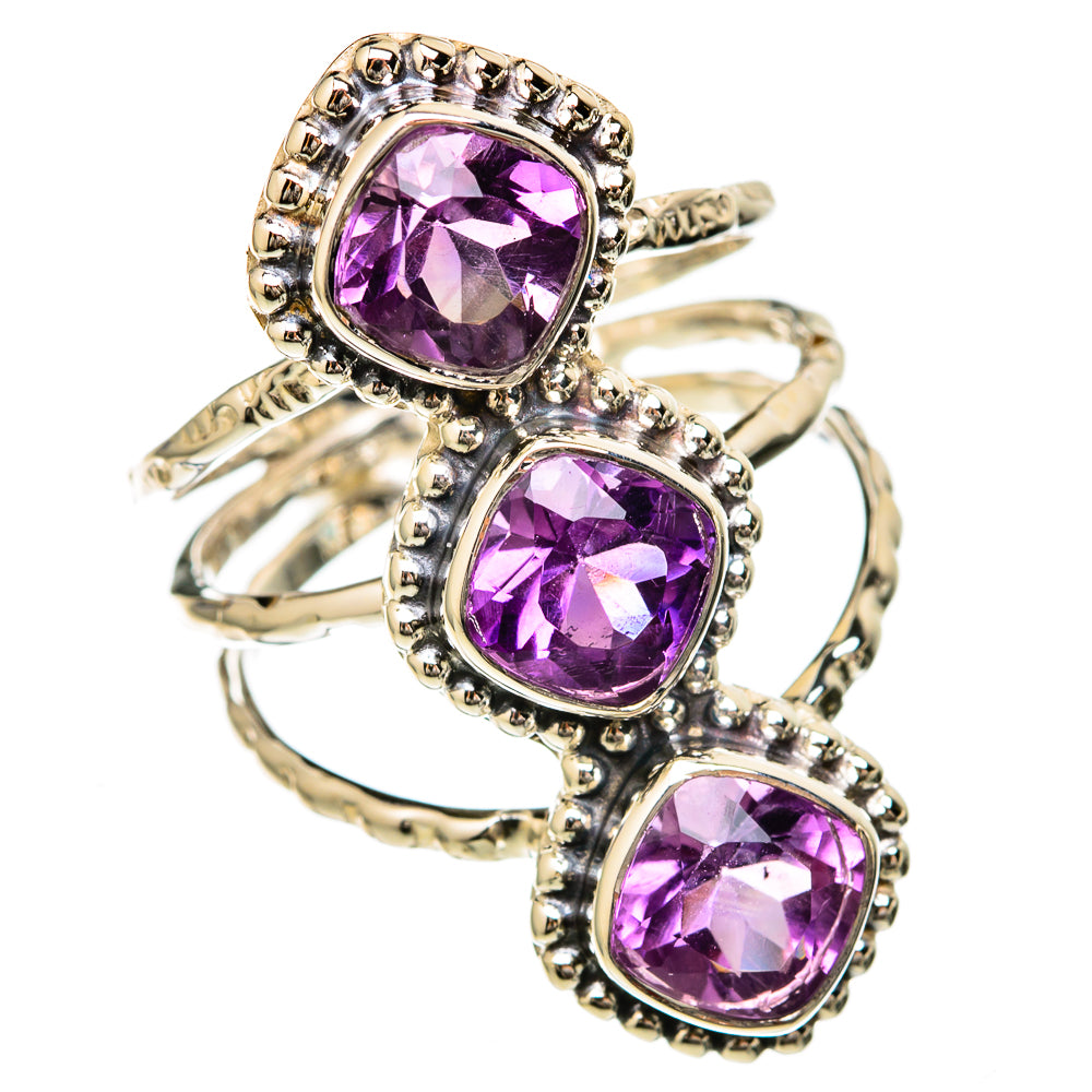 Amethyst Rings handcrafted by Ana Silver Co - RING104741 - Photo 2