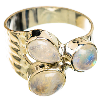 Rainbow Moonstone Rings handcrafted by Ana Silver Co - RING104746 - Photo 2
