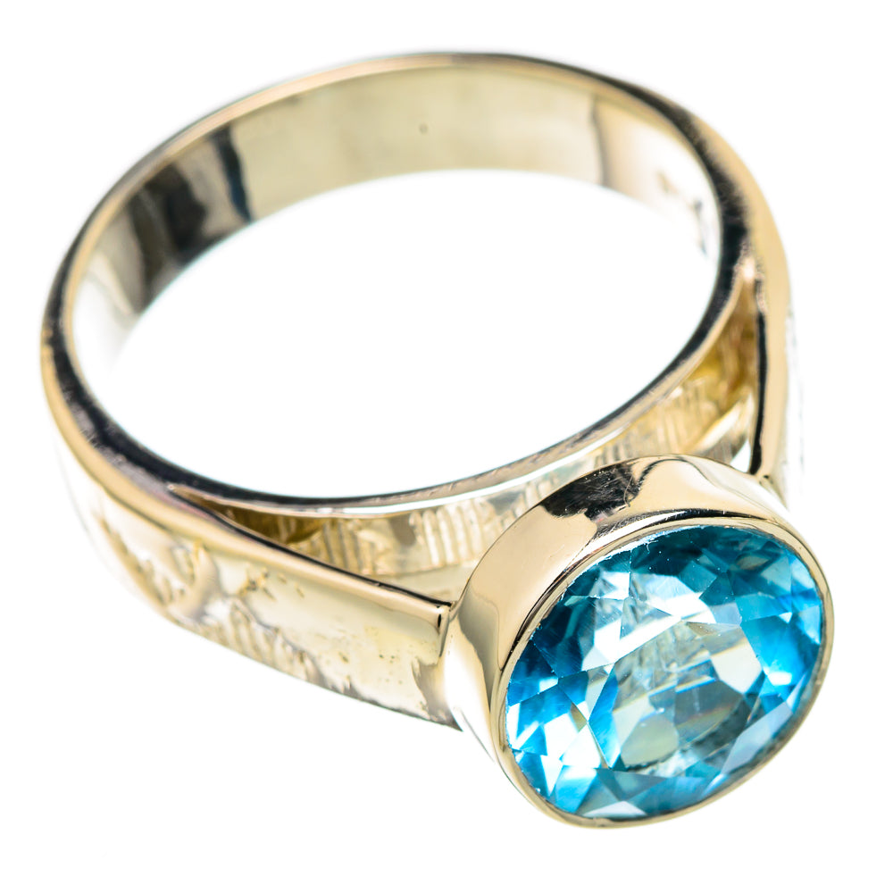 Blue Topaz Rings handcrafted by Ana Silver Co - RING104759 - Photo 2