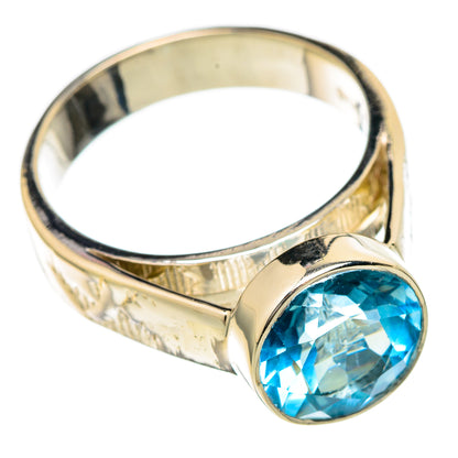 Blue Topaz Rings handcrafted by Ana Silver Co - RING104759 - Photo 2