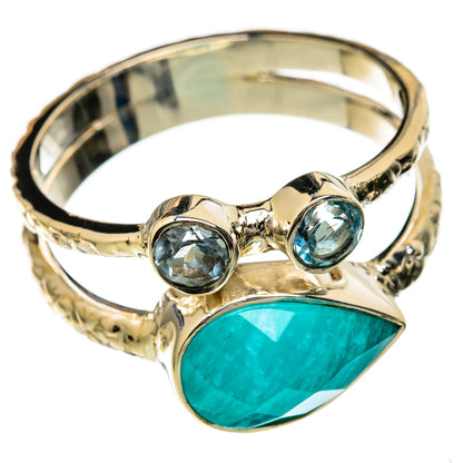 Amazonite Rings handcrafted by Ana Silver Co - RING104770 - Photo 2