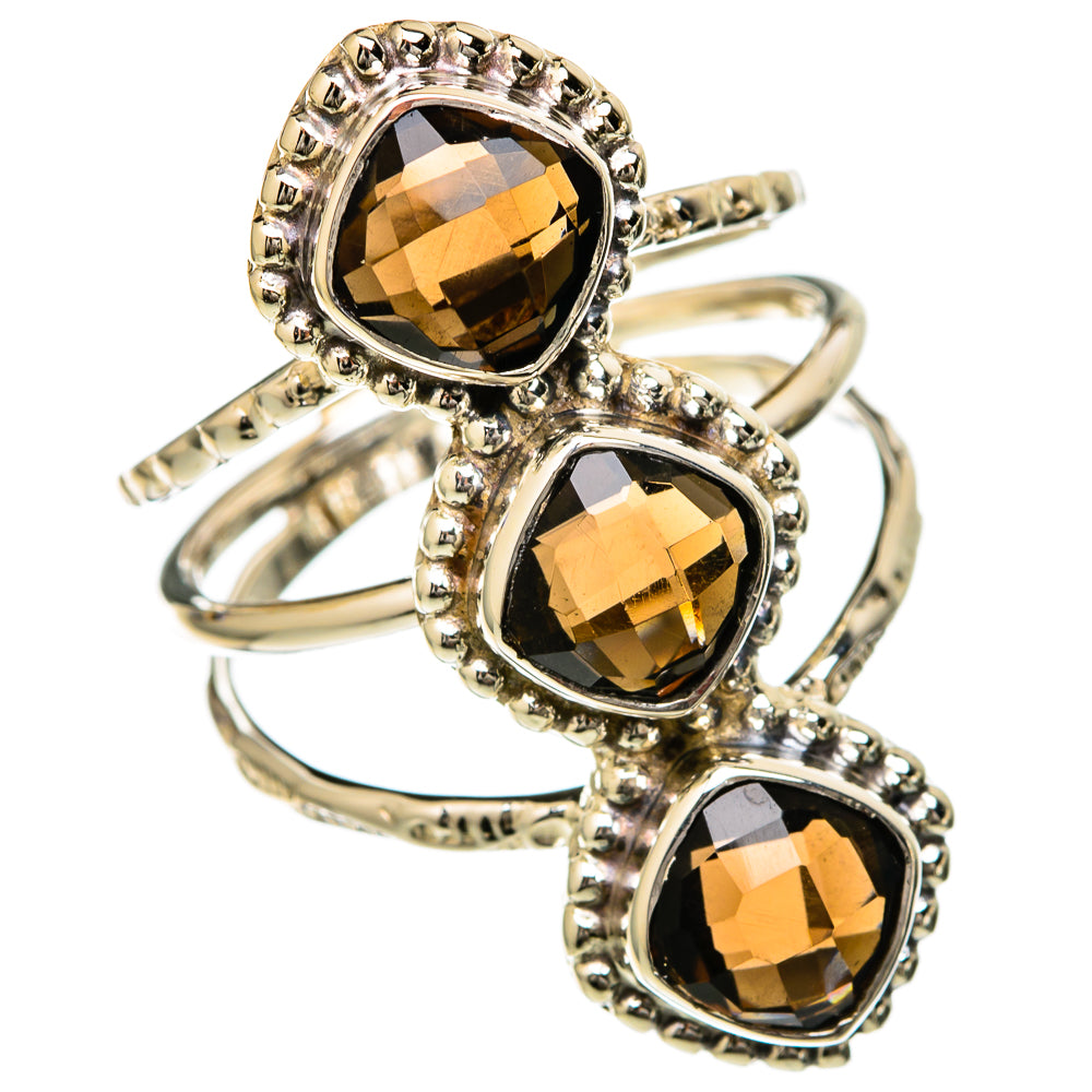 Smoky Quartz Rings handcrafted by Ana Silver Co - RING104773 - Photo 2
