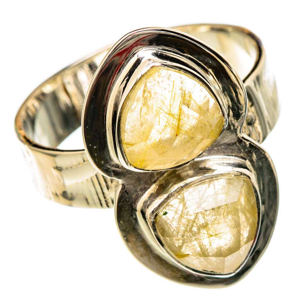 Rutilated Quartz Rings handcrafted by Ana Silver Co - RING104787 - Photo 2