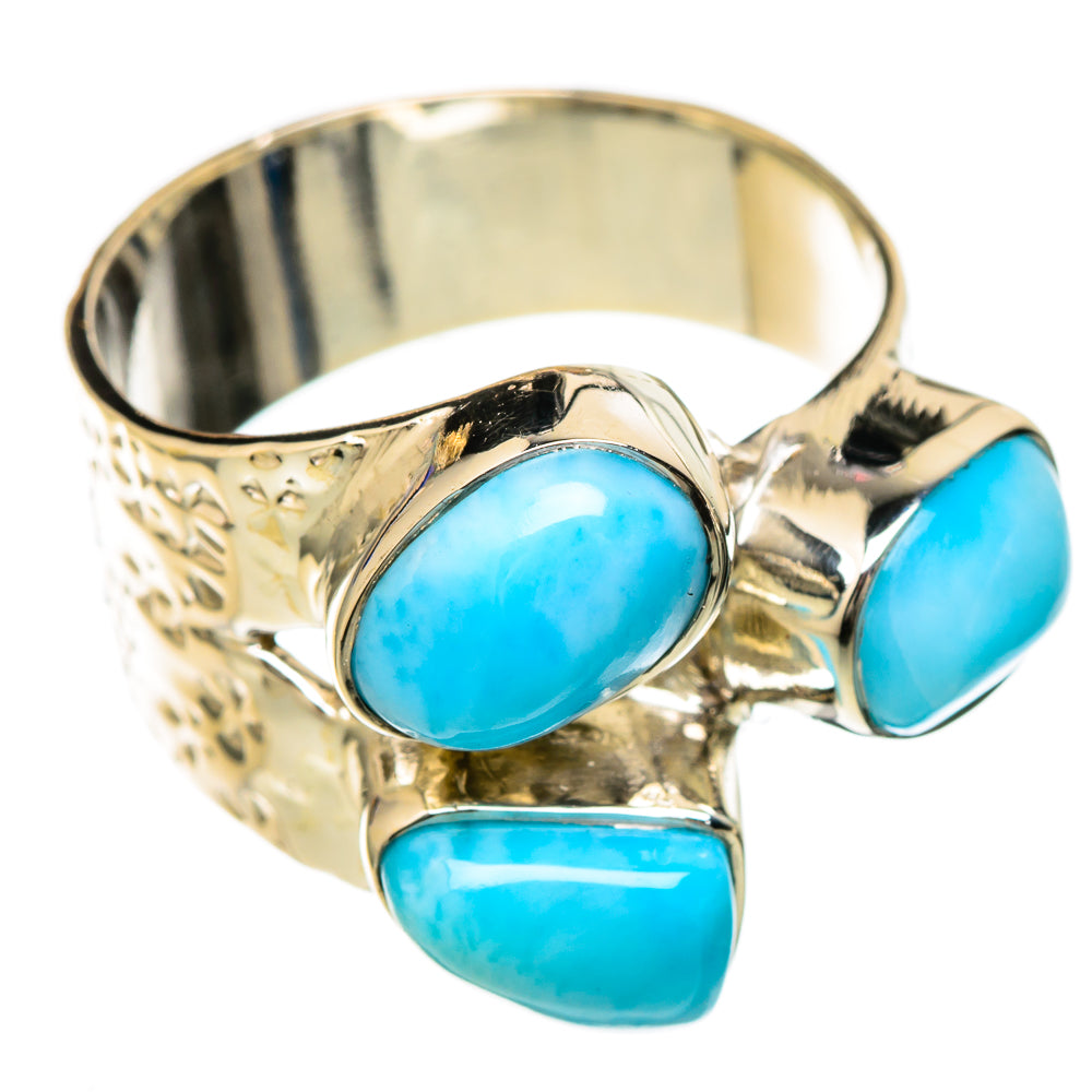 Larimar Rings handcrafted by Ana Silver Co - RING104797 - Photo 2
