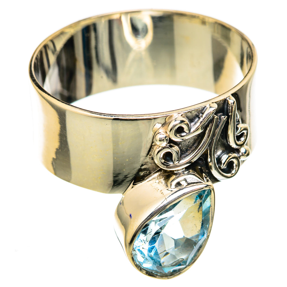 Blue Topaz Rings handcrafted by Ana Silver Co - RING104802 - Photo 2