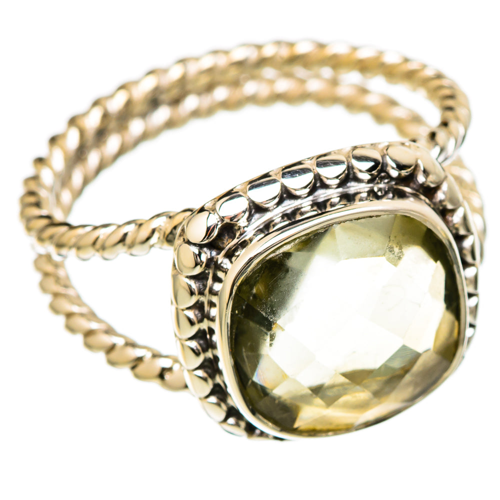 Green Amethyst Rings handcrafted by Ana Silver Co - RING104809 - Photo 2