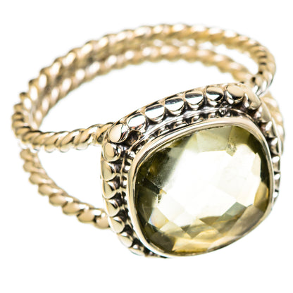 Green Amethyst Rings handcrafted by Ana Silver Co - RING104809 - Photo 2