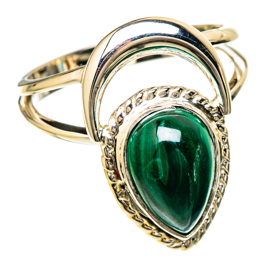 Malachite Rings handcrafted by Ana Silver Co - RING104810 - Photo 2