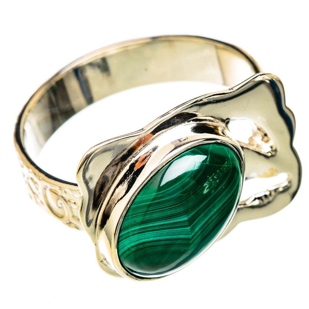 Malachite Rings handcrafted by Ana Silver Co - RING104813 - Photo 2