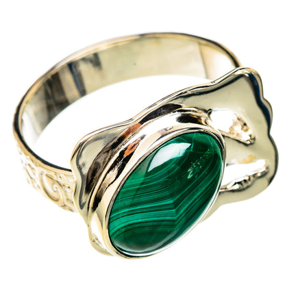 Malachite Rings handcrafted by Ana Silver Co - RING104813 - Photo 2