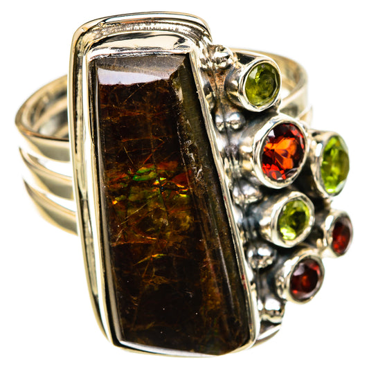 Ammolite Rings handcrafted by Ana Silver Co - RING104834 - Photo 2