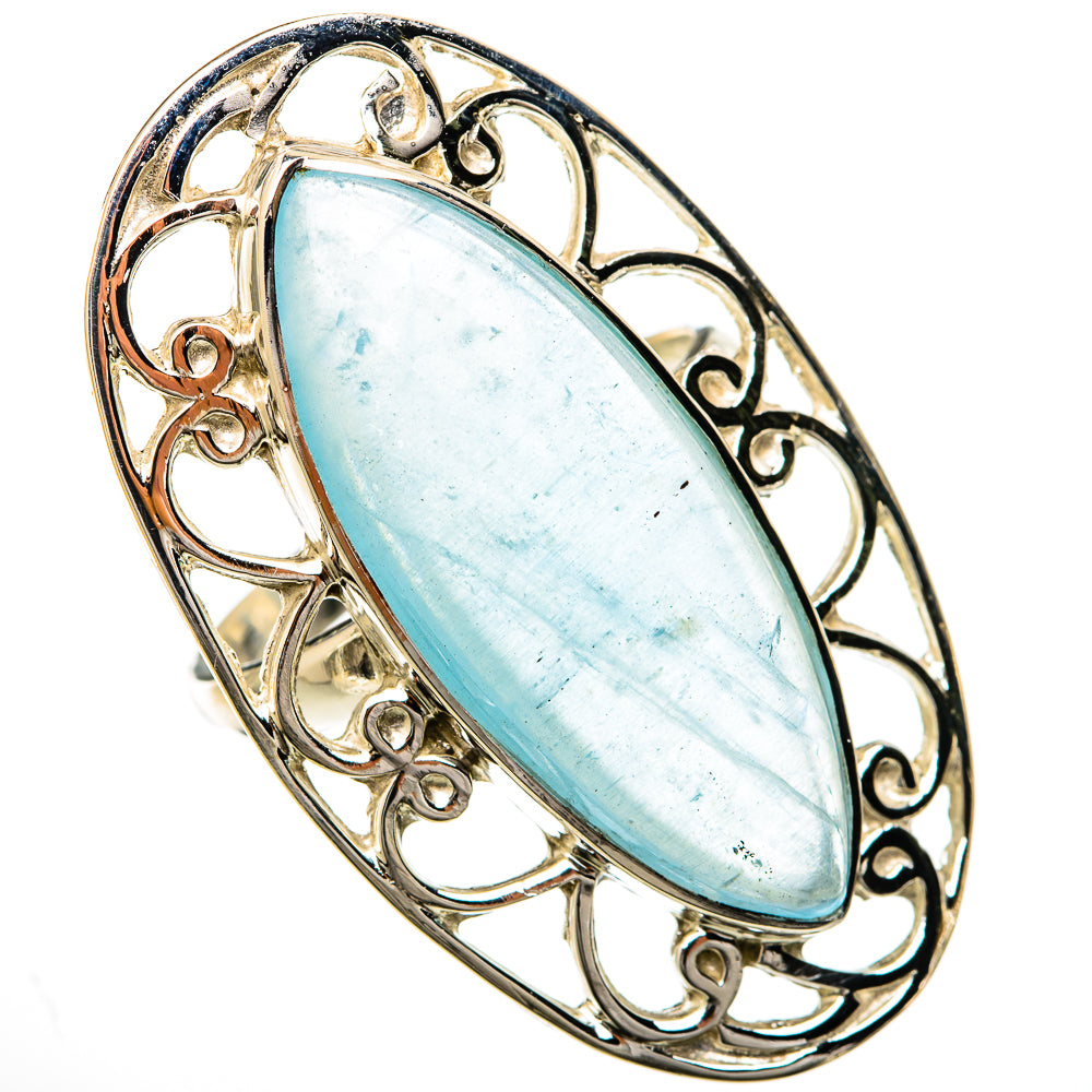 Aquamarine Rings handcrafted by Ana Silver Co - RING104840 - Photo 2