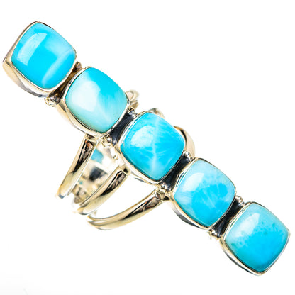 Larimar Rings handcrafted by Ana Silver Co - RING104843 - Photo 2