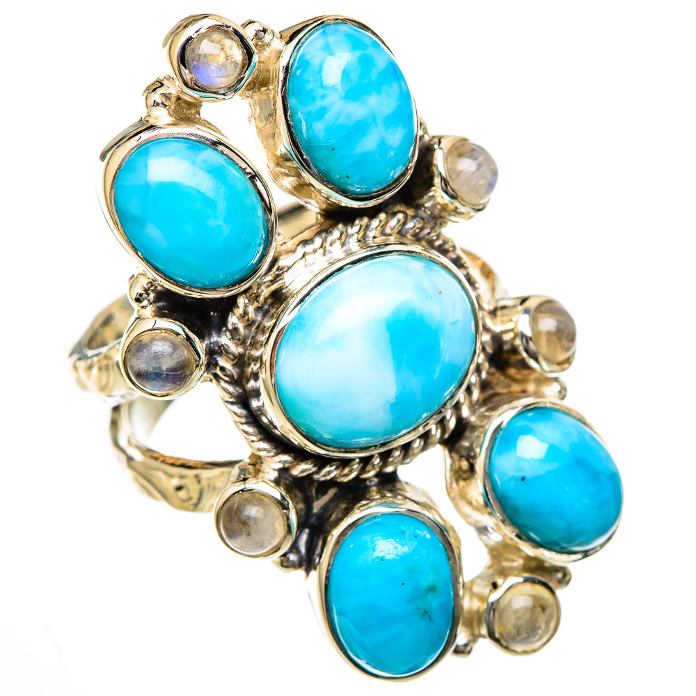 Larimar Rings handcrafted by Ana Silver Co - RING104845 - Photo 2