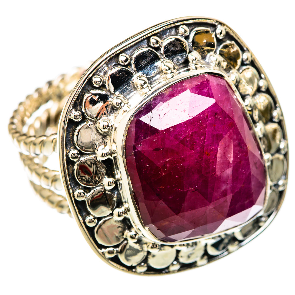 Ruby Fuchsite Rings handcrafted by Ana Silver Co - RING104849 - Photo 2