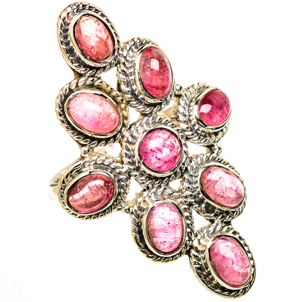 Pink Tourmaline Rings handcrafted by Ana Silver Co - RING104851 - Photo 2