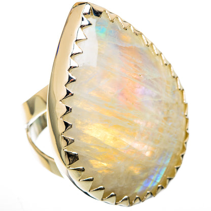 Rainbow Moonstone Rings handcrafted by Ana Silver Co - RING104860 - Photo 2
