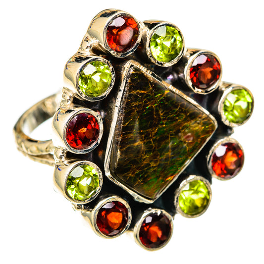 Ammolite Rings handcrafted by Ana Silver Co - RING104870 - Photo 2