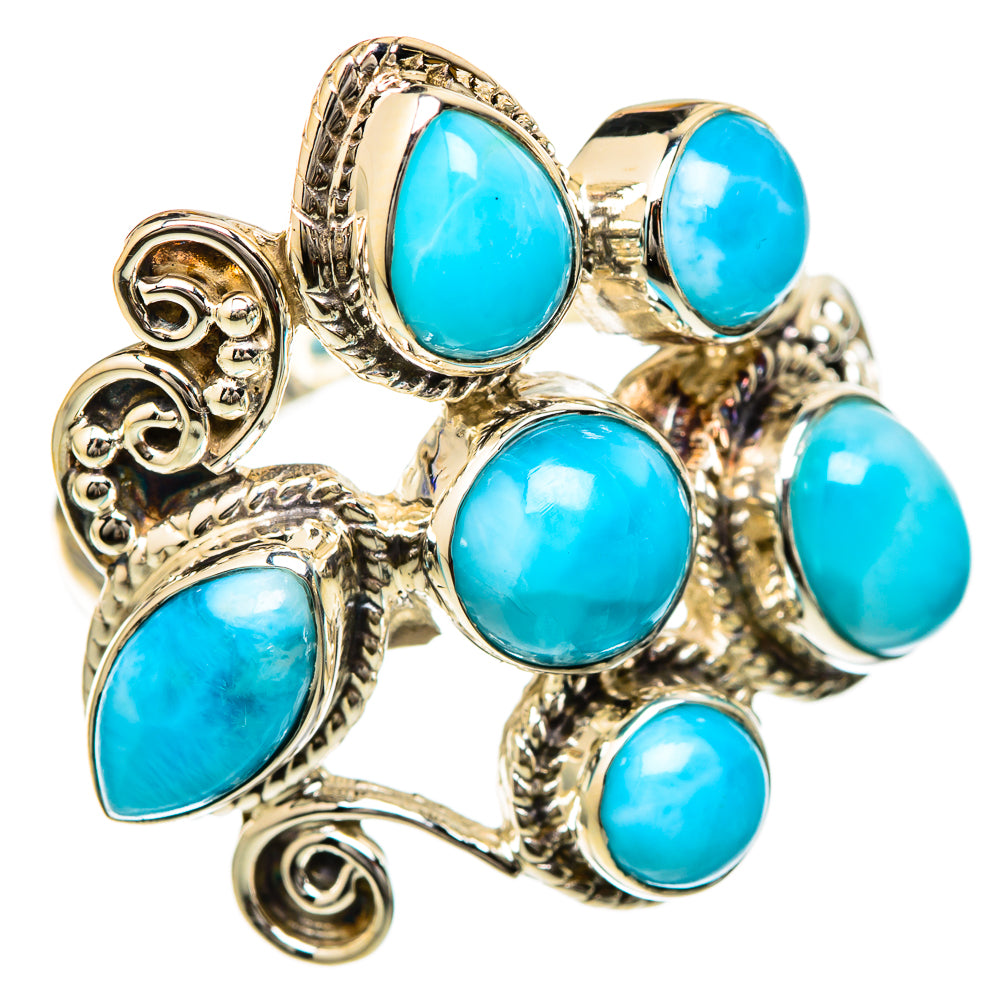 Larimar Rings handcrafted by Ana Silver Co - RING104874 - Photo 2