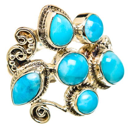 Larimar Rings handcrafted by Ana Silver Co - RING104874 - Photo 2