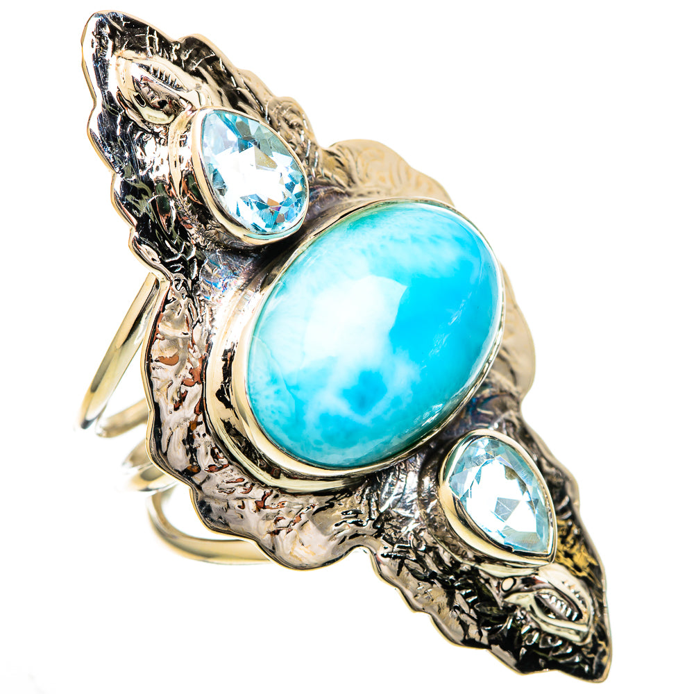 Larimar Rings handcrafted by Ana Silver Co - RING104876 - Photo 2