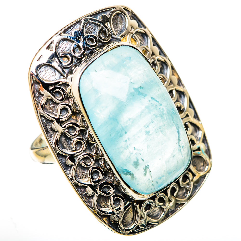 Aquamarine Rings handcrafted by Ana Silver Co - RING104880 - Photo 2