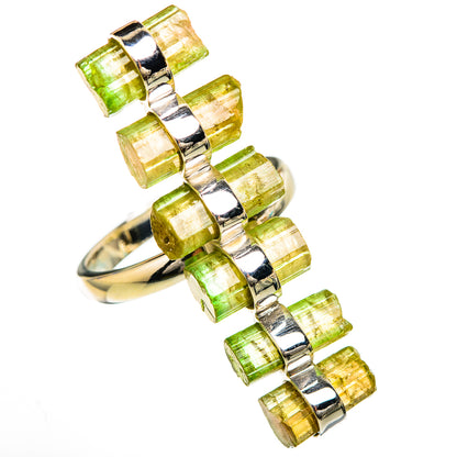 Green Tourmaline Rings handcrafted by Ana Silver Co - RING104882 - Photo 2