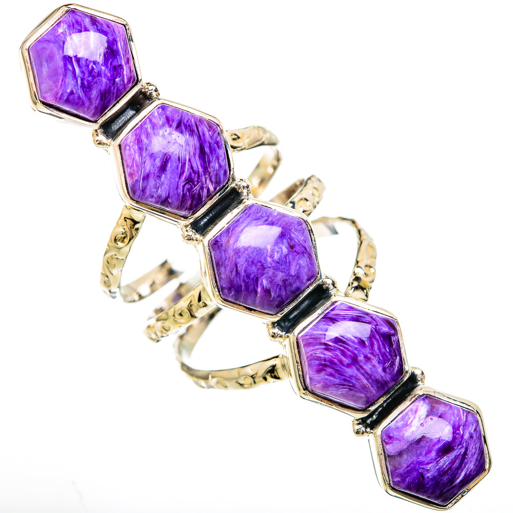 Charoite Rings handcrafted by Ana Silver Co - RING104890 - Photo 2