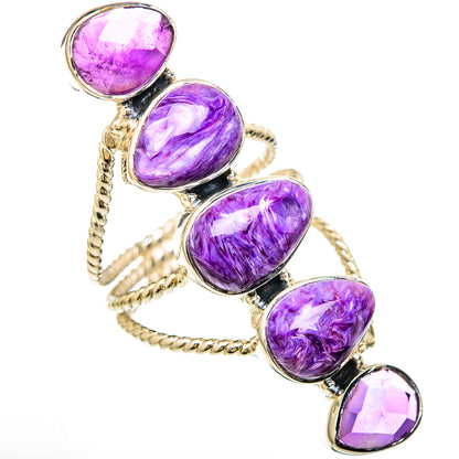 Charoite Rings handcrafted by Ana Silver Co - RING104892 - Photo 2