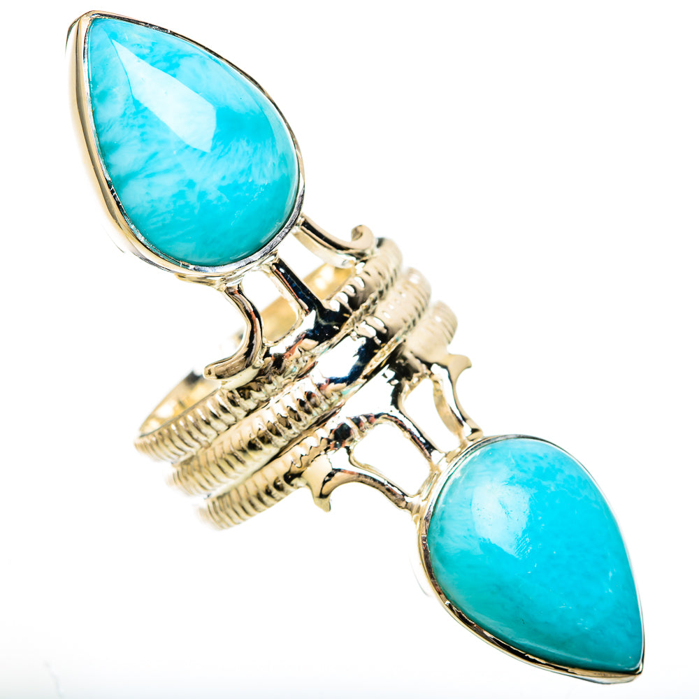 Larimar Rings handcrafted by Ana Silver Co - RING104904 - Photo 2